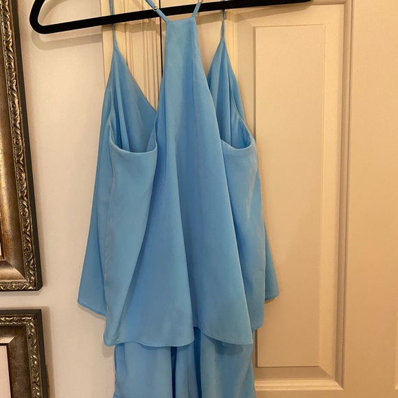 ZOA New York Blue Flowy Romper size small - Picture 3 of 3